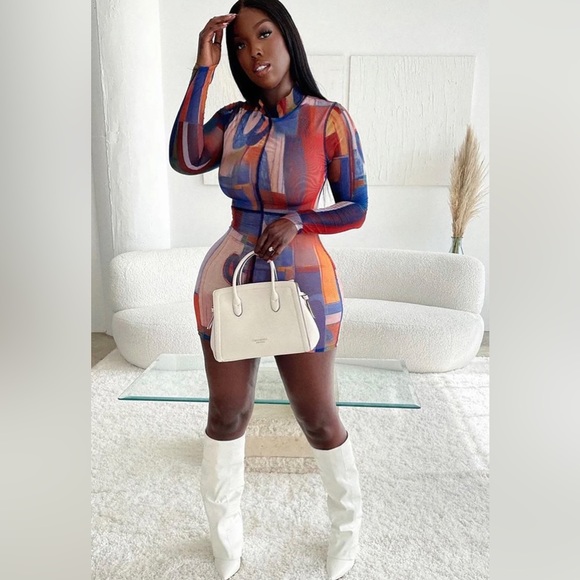 🔥🔥HOST PIC🔥🔥Hadley Mesh Mini Dress - Picture 4 of 16